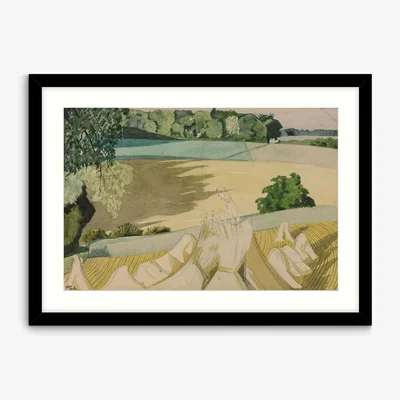 John Lewis John Lewis & Partners + Tate John Nash 'The Cornfield' Wood Framed Print & Mount, 54 x 74cm