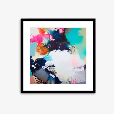 John Lewis Natasha Barnes - Intuition Abstract Framed Print & Mount, 84.5 x 84.5cm, Multi