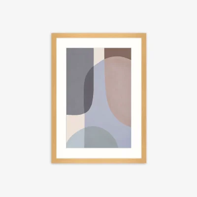 John Lewis Berit Mogensen Lopez - 'Transparency' Framed Print & Mount, 73.5 x 53.5cm, Blue/Brown