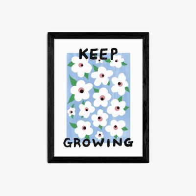 John Lewis EAST END PRINTS Keren Parmley 'Keep Growing' Framed Print