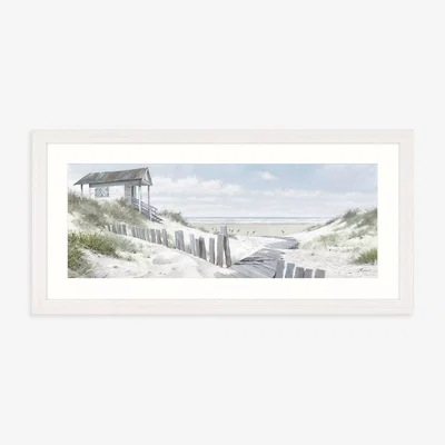 John Lewis Richard Macneil - Pathway To The Beach Framed Print & Mount, 52 x 107cm, White/Multi