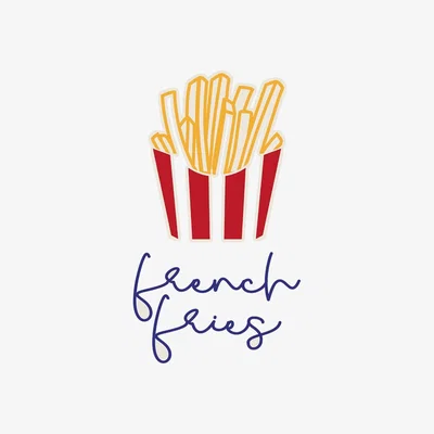 John Lewis EAST END PRINTS Inoui 'French Fries' Framed Print