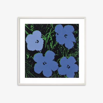 John Lewis Andy Warhol - 'Flowers' Framed Print & Mount, 50 x 50cm