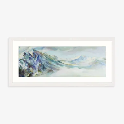John Lewis Nel Whatmore - 'Ain't No Mountain High Enough' Framed Print & Mount, 57 x 123cm, Blue/Multi