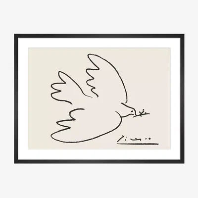 John Lewis Picasso 'Dove of Peace' Framed Print, 74 x 94cm