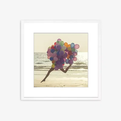 John Lewis Jumping for Joy Framed Print & Mount, 82 x 82cm, Multi