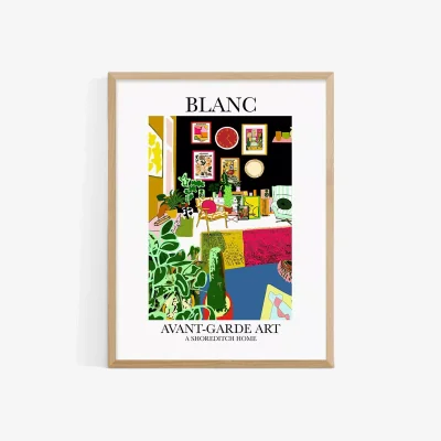 John Lewis EAST END PRINTS BLANC Prints 'A Shoreditch Home' Framed Print