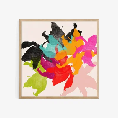 John Lewis Garima Dhawan - Lilly II Wood Framed Print, 87.5 x 87.5cm, Multi