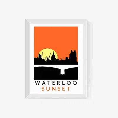 John Lewis EAST END PRINTS Indieprints 'Waterloo Sunset' Framed Print