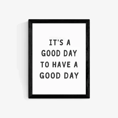 John Lewis EAST END PRINTS Sisi and Seb 'Good Day' Framed Print