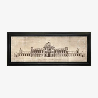 John Lewis Grand Estate In The County - Framed Print, 103 x 42cm