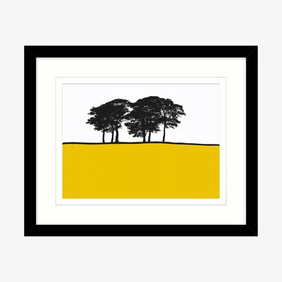 John Lewis Jacky Al-Samarraie - Skipton Yellow, Framed Print, 44 x 54cm