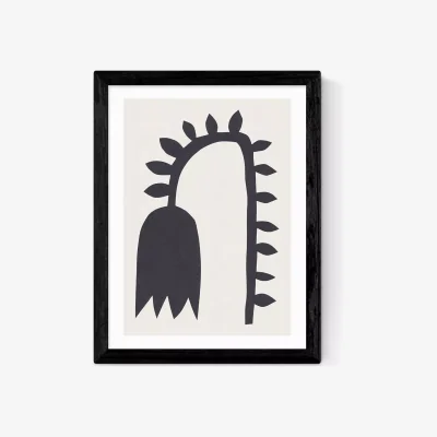 John Lewis EAST END PRINTS Alisa Galitsyna 'Black Tulip I' Framed Print