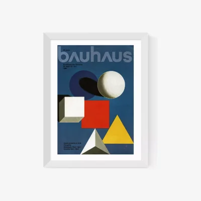 John Lewis EAST END PRINTS Vintage by Hemingway '1968 Bauhaus' Framed Print