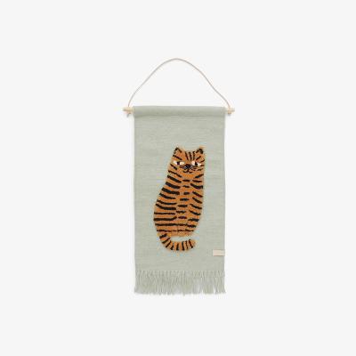 John Lewis OYOY MINI Tiger Wall Hanging Decoration, Green