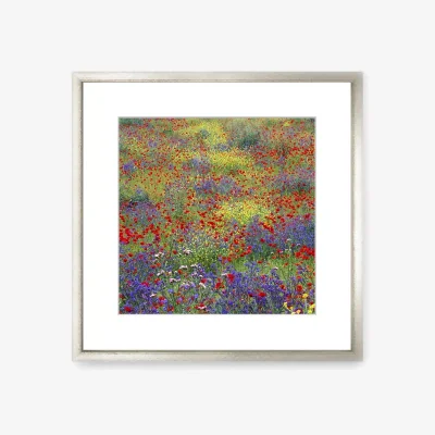 John Lewis Meadow Wood Framed Print & Mount, 73 x 73cm, Green/Multi