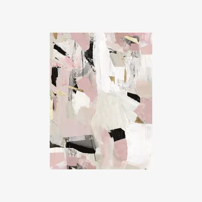 John Lewis John Lewis & Partners - Black Rose Gold II Canvas Print, 80 x 60cm, Pink/Multi