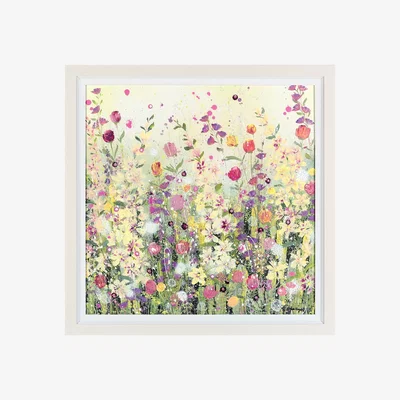 John Lewis Jane Morgan - Summer Blooms Embellished Framed Print, 92 x 92cm