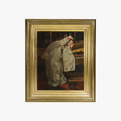 John Lewis Rijksmuseum, George Hendrik Breitner - Girl in White Kimono Framed Print, 34 x 29cm