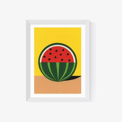 John Lewis EAST END PRINTS Rosi Feist 'Quarter Watermelon' Framed Print