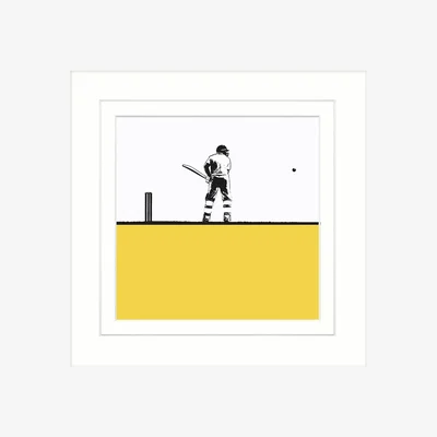 John Lewis Jacky Al-Samarraie - Cricket Framed Print, 34 x 34cm