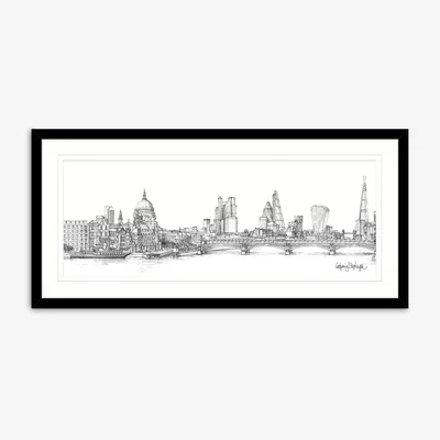 John Lewis Catherine Stephenson - London II Framed Print & Mount, 49.5 x 104.5cm