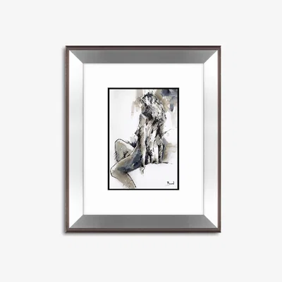 John Lewis John Lewis Joanne Boon Thomas 'Contemplation' Framed Print & Mount, 60.5 x 50.5cm, Black/White/Grey
