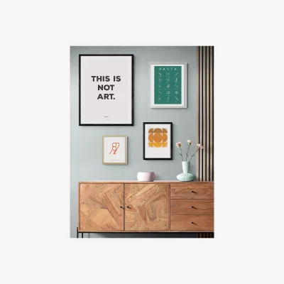 John Lewis EAST END PRINTS The Native State 'This Is Not Art' Framed Print