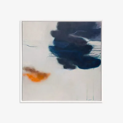 John Lewis Ele Pack - 'Ukiyo' Framed Canvas, 94 x 94cm, Blue/Multi