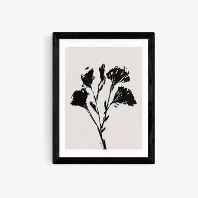 John Lewis EAST END PRINTS Dan Hobday 'Mono Flower' Framed Print