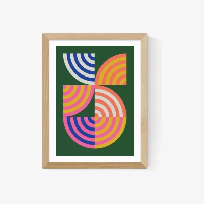 John Lewis EAST END PRINTS Limbo and Ginger 'Abstrakt' Framed Print