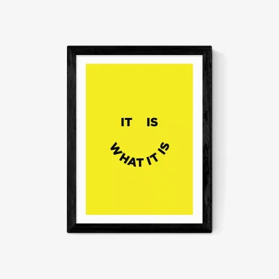 John Lewis EAST END PRINTS Julia Walck 'It Is What It Is' Framed Print