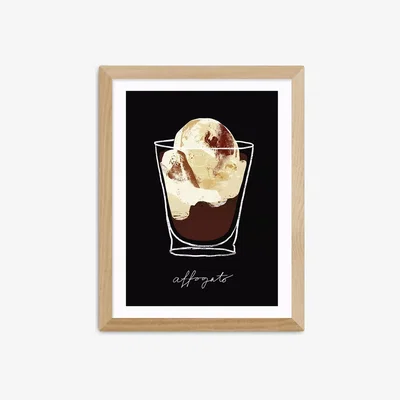 John Lewis EAST END PRINTS Anek 'Affogato' Framed Print