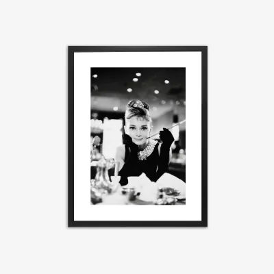 John Lewis Audrey Hepburn - Breakfast at Tiffany's Framed Print & Mount, 85 x 65cm