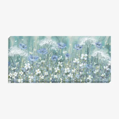 John Lewis Catherine Stephenson - Lavender Daisy Meadow Canvas Print, 135 x 60cm
