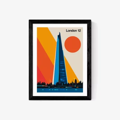 John Lewis EAST END PRINTS Bo Lundberg 'London 12' Framed Print