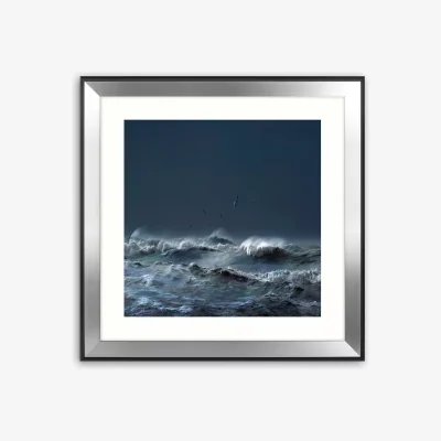 John Lewis William Vanscoy - 'Loosely Wrapped' Framed Print & Mount, 80.5 x 80.5cm, Blue