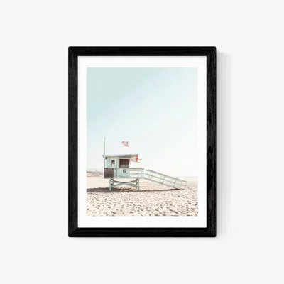 John Lewis EAST END PRINTS Sisi and Seb 'Santa Monica' Framed Print