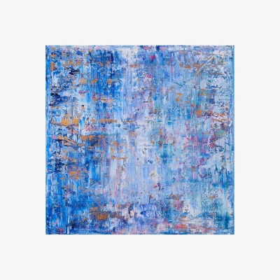 John Lewis Julian Castro - 'Saturn Return' Canvas Print, 80 x 80cm, Blue