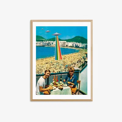 John Lewis EAST END PRINTS MsGonzalez 'A Summer Vacation' Framed Print
