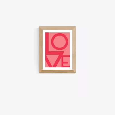 John Lewis EAST END PRINTS Rafael Farias 'Love' Framed Print