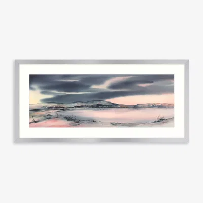 John Lewis Elizabeth Baldin - Break in the Clouds Framed Print & Mount, 49.5 x 104.5cm, Grey/Pink