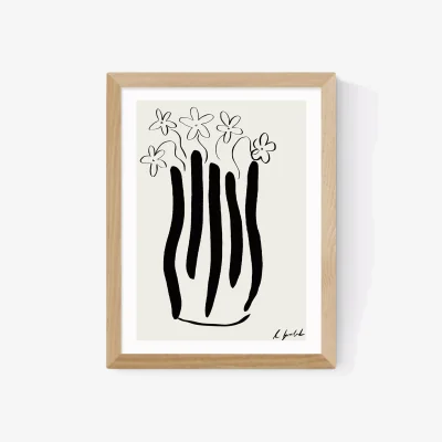 John Lewis EAST END PRINTS Hali Igwelaezoh 'Abstract Vase' Framed Print