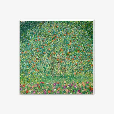 John Lewis Gustav Klimt - 'Apple Tree' Wood Canvas Print, 110 x 110cm, Green