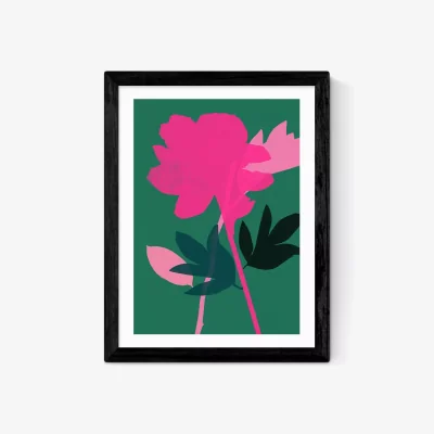 John Lewis EAST END PRINTS Garima Dhawan 'Peony' Framed Print