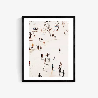 John Lewis Rafael Farias - Beach Life Wood Framed Print, 52 x 42cm, Multi