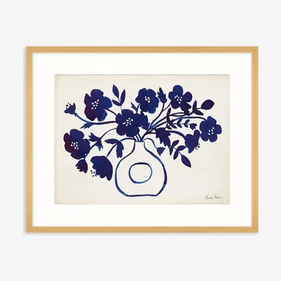 John Lewis Farida Zaman - 'Modern Blue II' Framed Print & Mount, 42 x 52cm, Blue