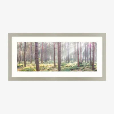 John Lewis Assaf Frank - 'Breaking Through' Framed Print & Mount, 52 x 107cm, Green/Multi