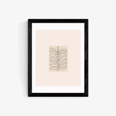 John Lewis EAST END PRINTS Flower Love Child 'Organics' Framed Print