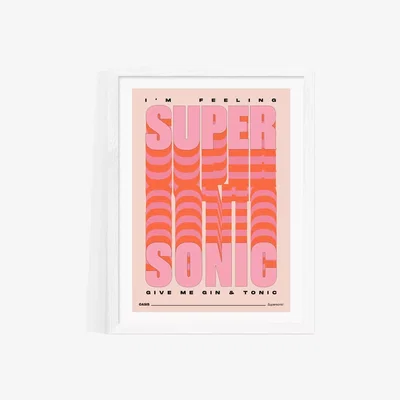 John Lewis EAST END PRINTS HollieGraphik 'Gin & Tonic' Framed Print